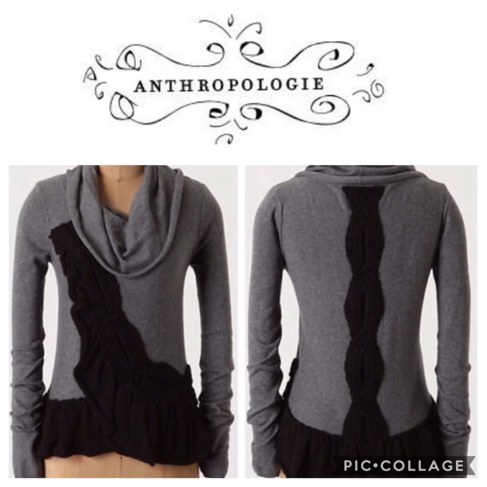 ANTHROPOLOGIE Moth “switching sides” sweat…
